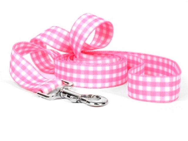 Gingham Pink Leash